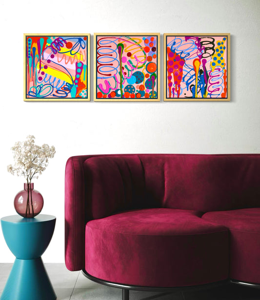 “Mini meltdown #19” (Triptych)